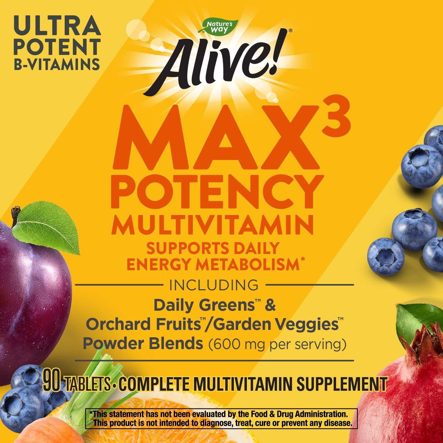 Nature's Way Alive! Max Potency Daily Multivitamin Tablets, 90 Tablets - görsel 2
