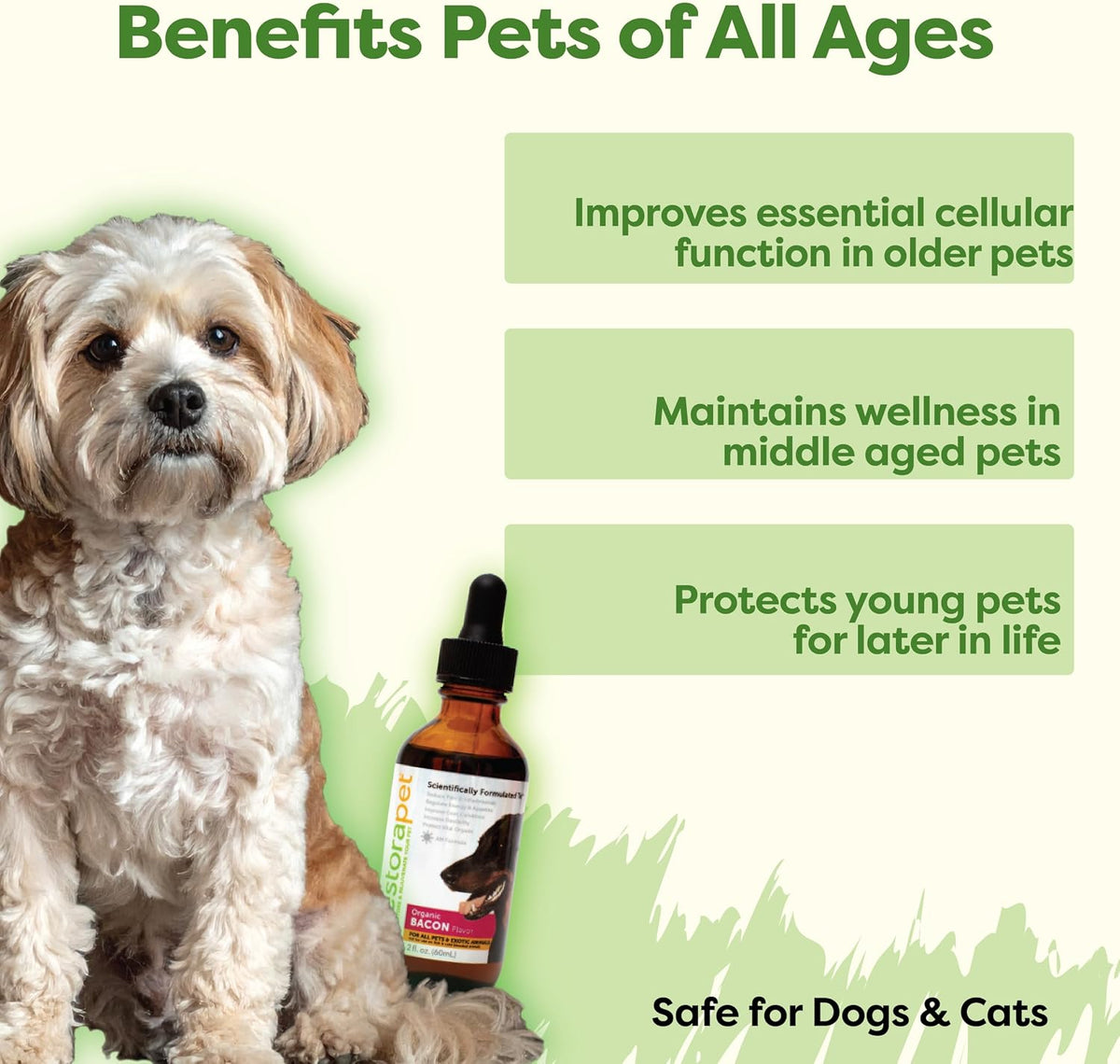 RestoraPet Bacon Liquid Multivitamin for Dogs and Cats - görsel 2