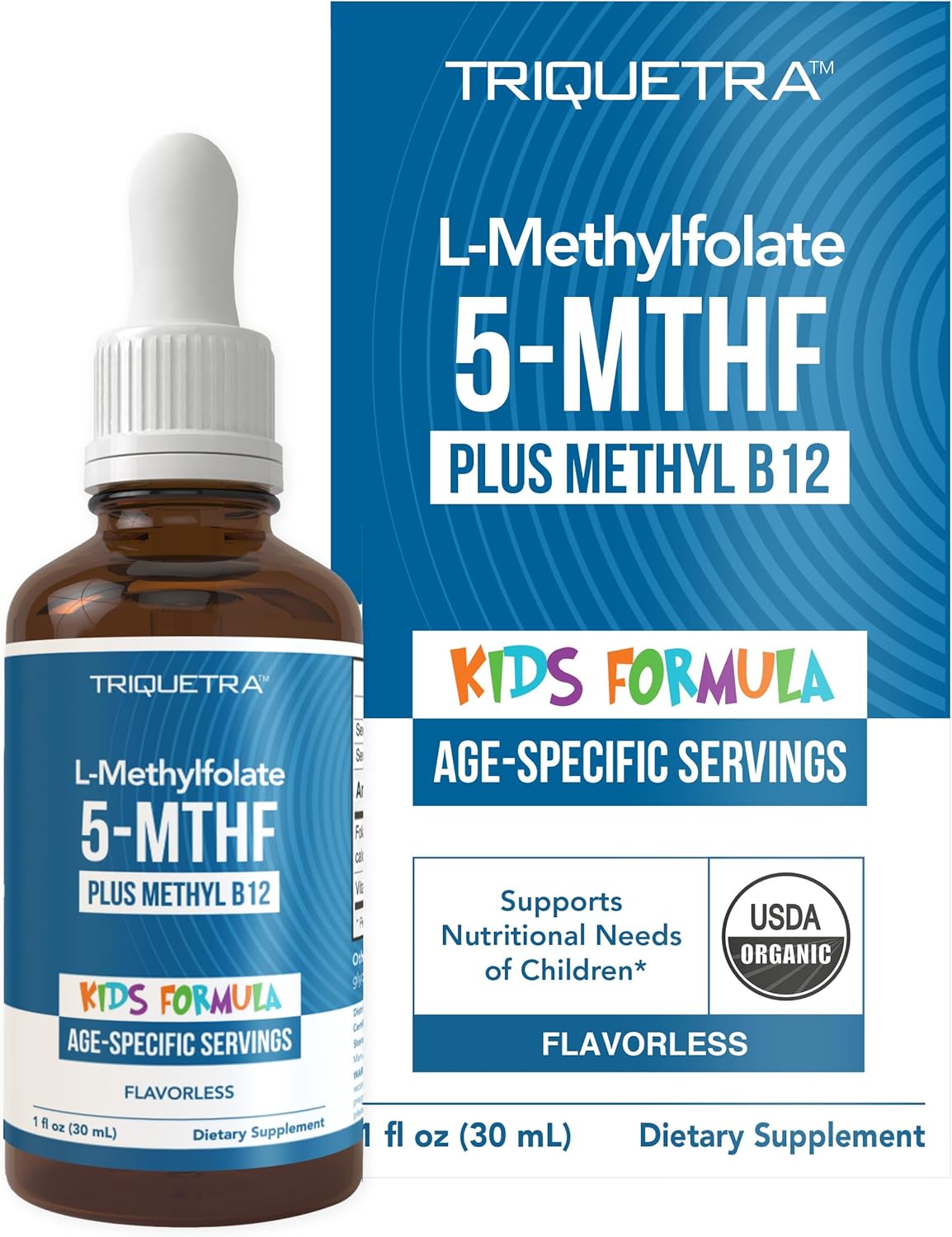 Organic Kids L-Methylfolate + Methyl B12 Cofactor - MTHFR Sublingual Form - 5-MTHF, Superior Form of Folate - Adjustable Dosage for All Ages - Mood, Behaviour, Cognition - Organic Berry Flavour, 30 ml - görsel 9