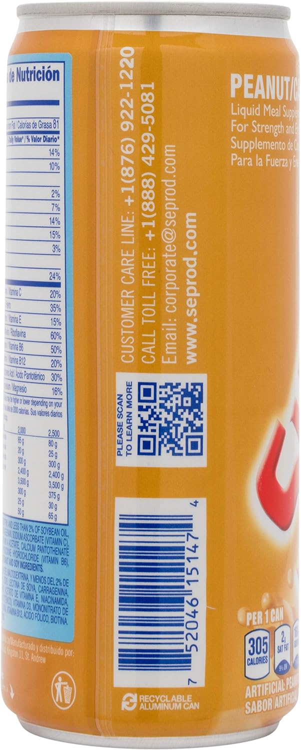 Supligen Peanut Liquid Meal Supplement, 9.87 fl oz (280 ml) Pack of 12 – Protein & Vitamin Shake - görsel 7