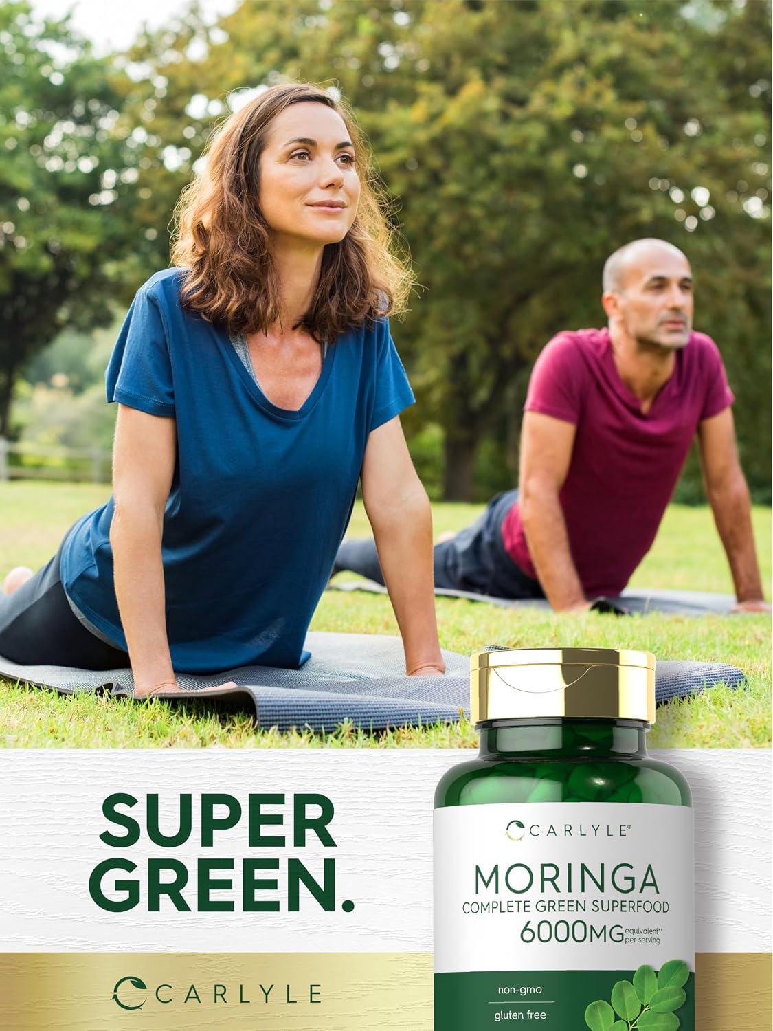 Carlyle Moringa Oleifera Supplement – 180 Capsules, Green Superfood for Women and Men - görsel 7