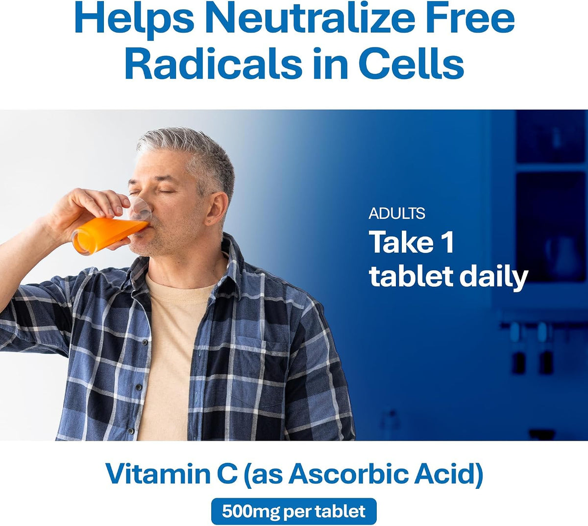 MAJOR Vitamin C-500 mg Ascorbic Acid Tablets – 300 Count - görsel 5