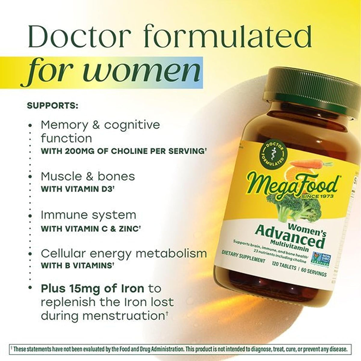 MegaFood Women's Advanced Multivitamin - 60 Tablets (30 Servings) - görsel 4