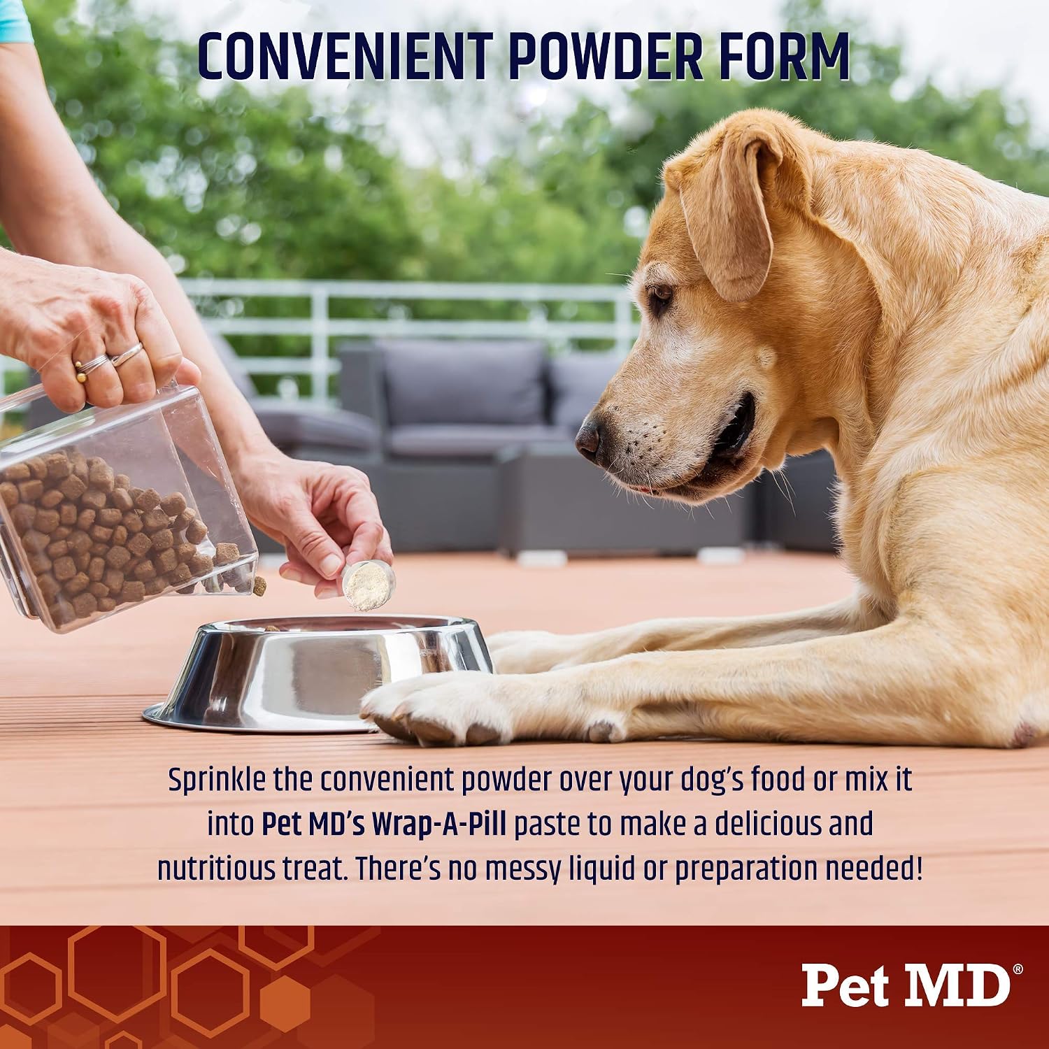 Pet MD Bone Broth for Dogs - Dog Food Topper with Vitamins, Amino Acids, Joint and Digestion Support - Made from Grade A Free Range Elk Bone Powder, 113g (4 oz) - görsel 5