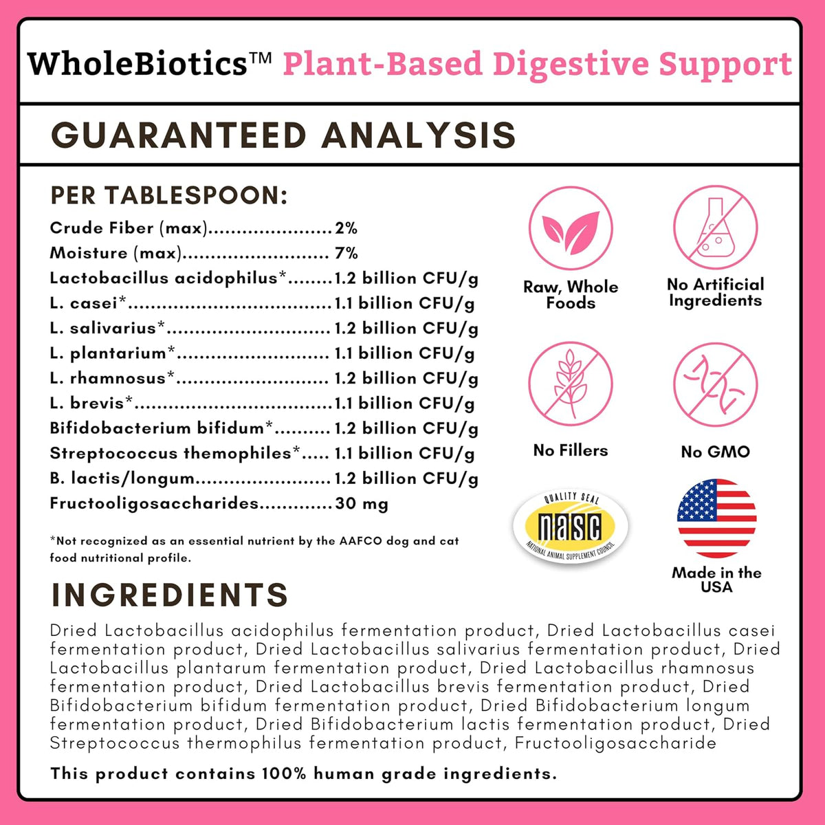 WholeBiotics Daily Dog Probiotics – Digestive Health & Immune Support (28g, 28 Scoops) - görsel 5