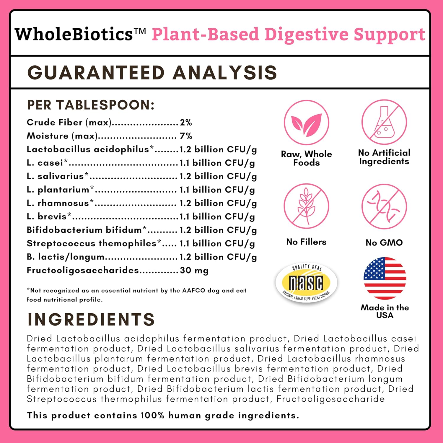 WholeBiotics Daily Dog Probiotics – Digestive Health & Immune Support (28g, 28 Scoops) - görsel 5