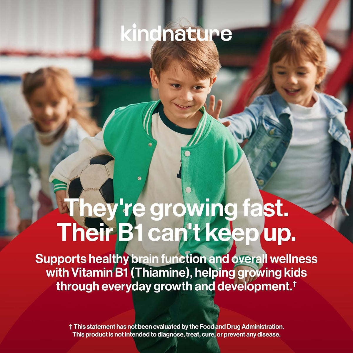 kindnature Vitamin B1 Gummies 500mg – High Potency Thiamine Supplement for Energy, Focus & Nervous System – Vegan, Non-GMO Chewable B1 Vitamins for Adults & Kids – Natural Strawberry Flavour – 60 Ct - görsel 3