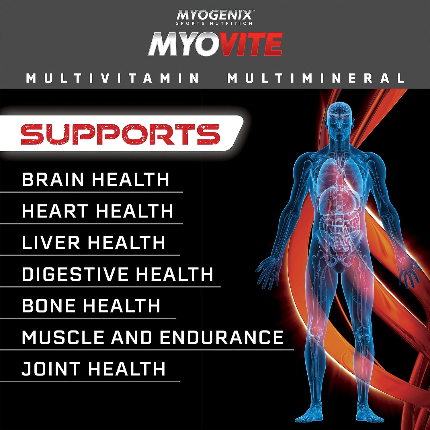 Myogenix Myovite Multivitamin for Athletes – Joint, Heart & Digestive Support – 44 Sachets - görsel 5