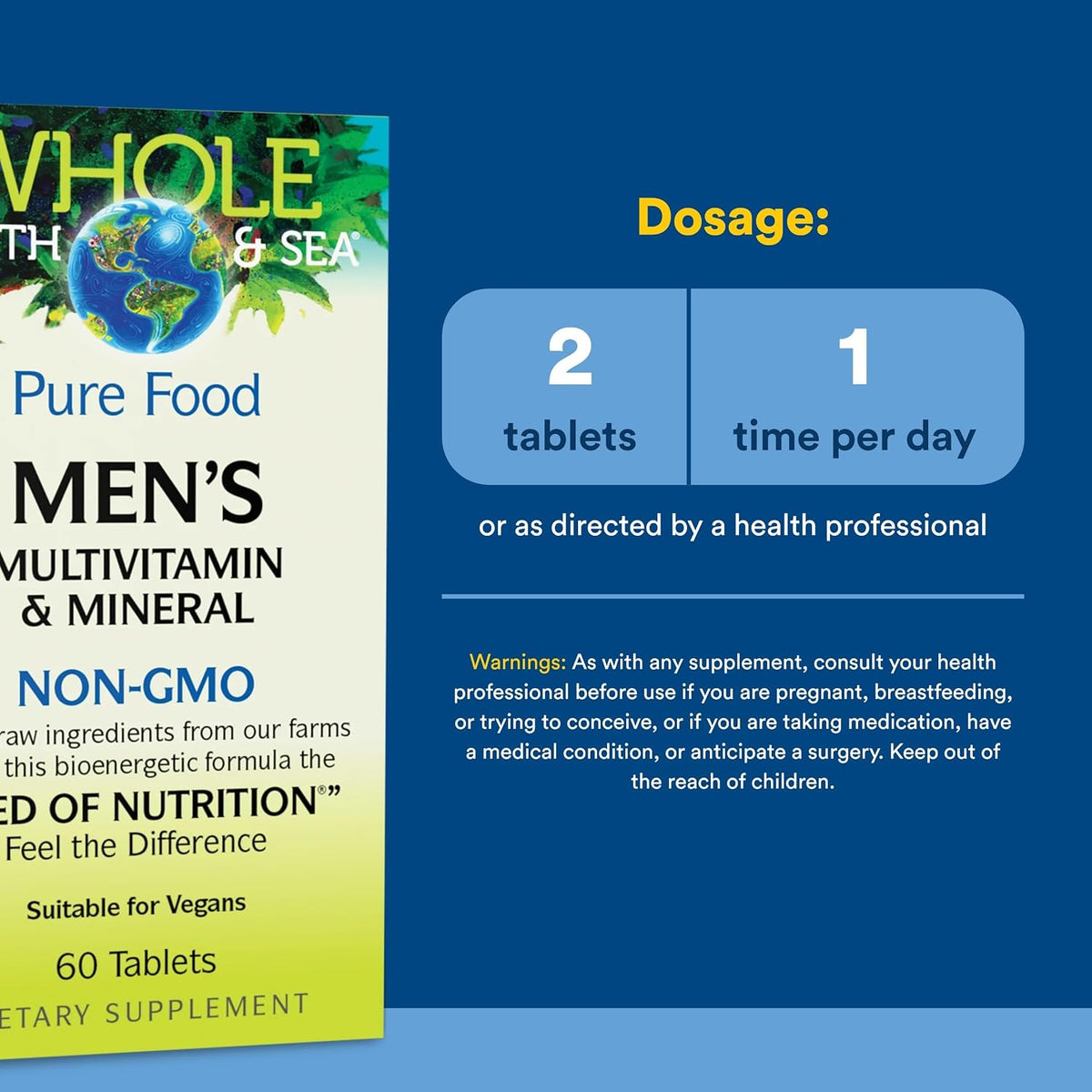 Natural Factors Men's Multivitamin & Mineral - 60 Tablets - görsel 3