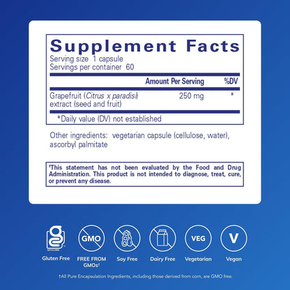 Pure Encapsulations Grapefruit Seed Extract – 60 Capsules