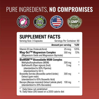 Approved Science Fibroprin – Nerve & Muscle Support (270 Capsules, 3-Month Supply)