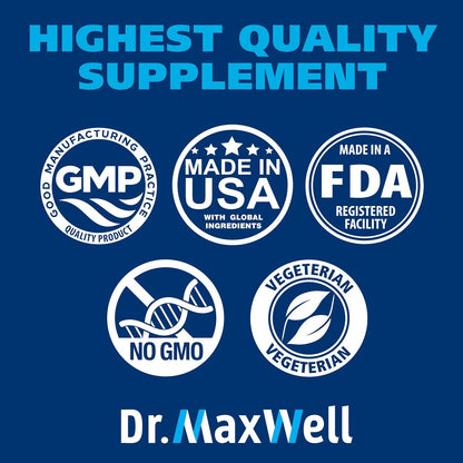 Dr. Maxwell Cortisol Manager Supplement – 120 Capsules