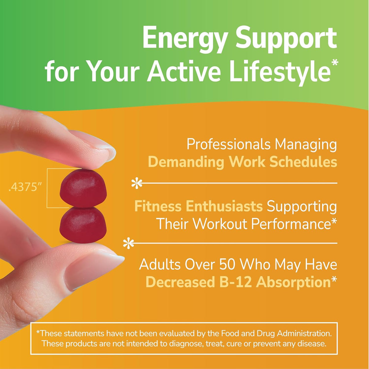 21st Century Extra Strength Vitamin B12 Gummies 3000 mcg - Energy and Nerve Support, Vegan and Gluten-free, Raspberry, 90 Count - görsel 4