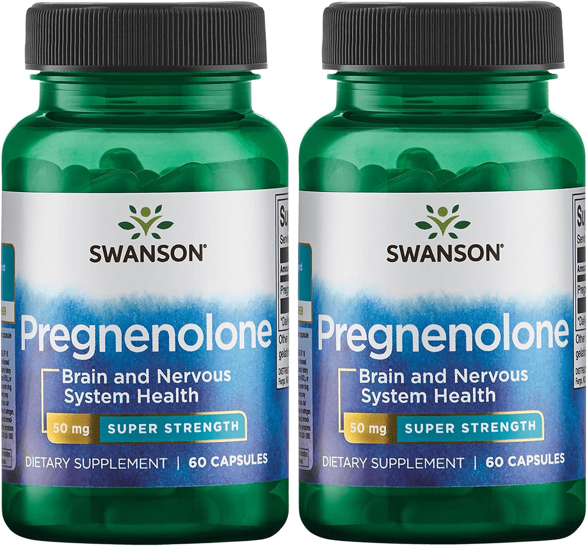 Swanson Super-Strength Pregnenolone 50 mg, 60 Capsules (2-Pack) - görsel 1