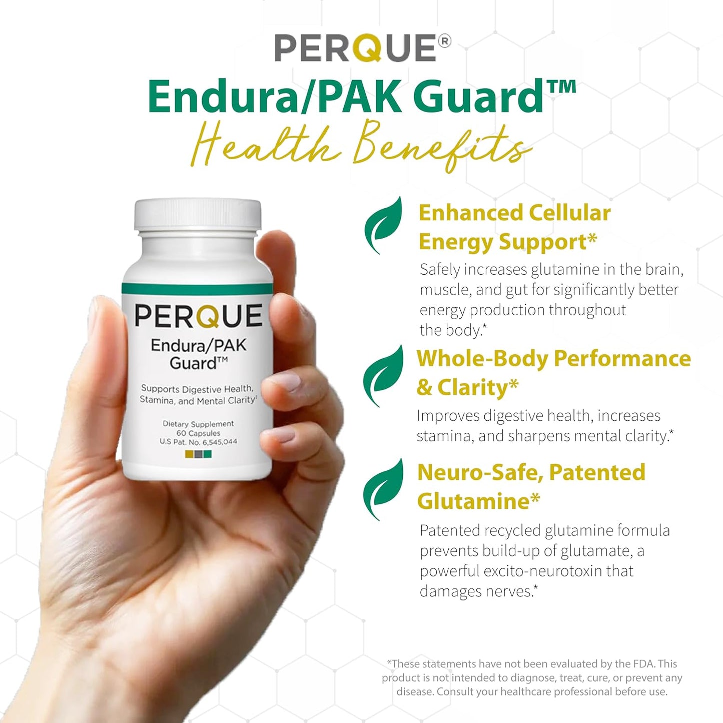 PERQUE Endura/Pak Guard 60 Capsules – Muscle Function & Energy – Non-GMO, Gluten-Free, Vegetarian - görsel 2
