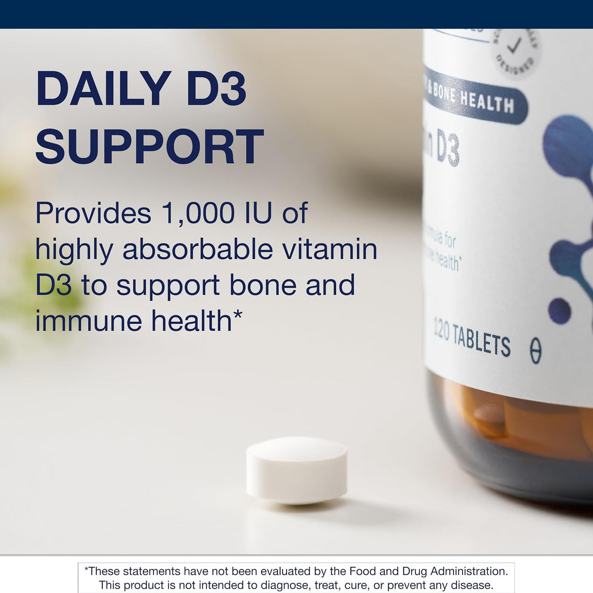 Metagenics Vitamin D3 1000 IU - 120 Tablets - görsel 3