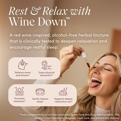 Apothékary Wine Down – Relaxation and Sleep Support Liquid Herbal Drops