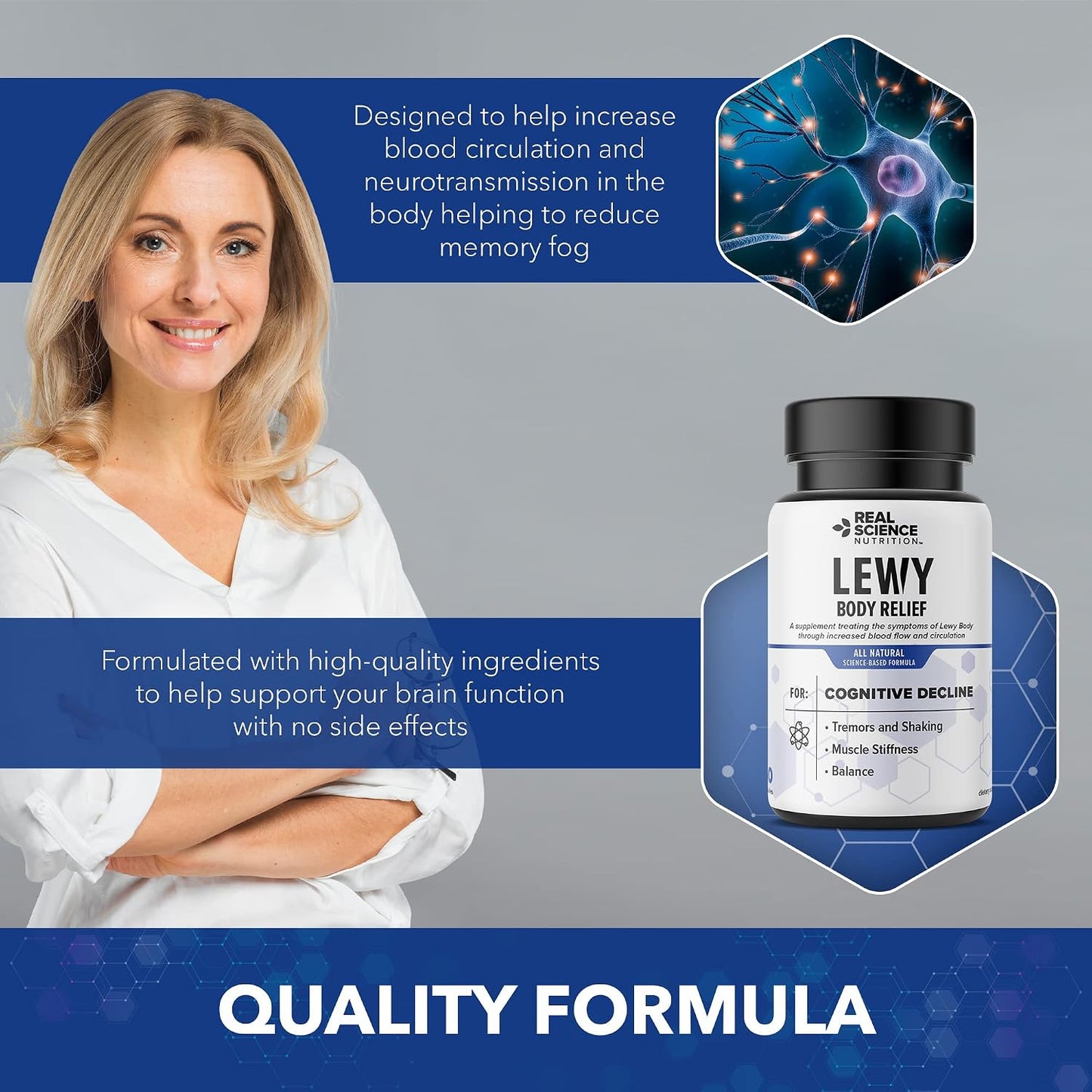 Real Science Nutrition Lew-X – Cognitive Support Supplement for Memory & Muscle Relaxation - görsel 6
