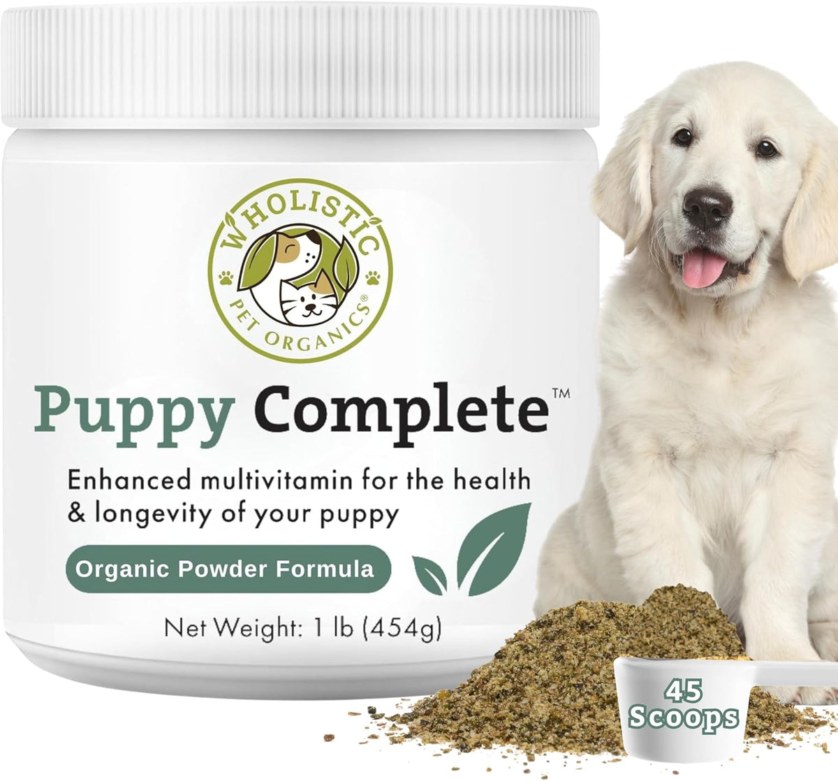 Wholistic Pet Organics Puppy Complete - Dog Multivitamin Powder - görsel 1