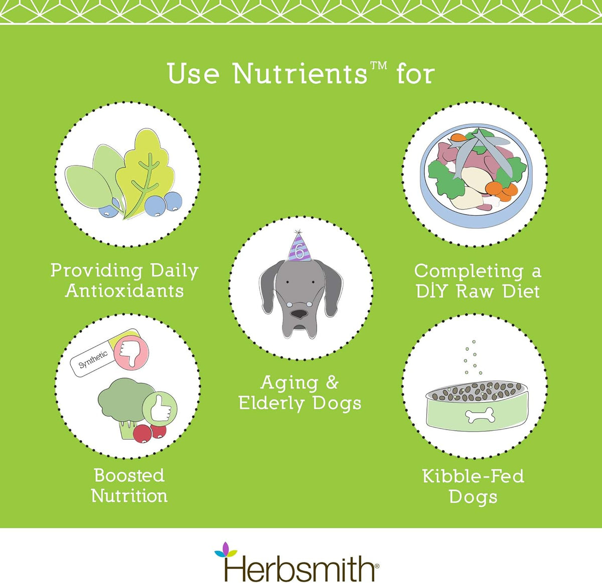 Herbsmith Nutrients Superfood Dog Multivitamin - 6.5 oz - görsel 5