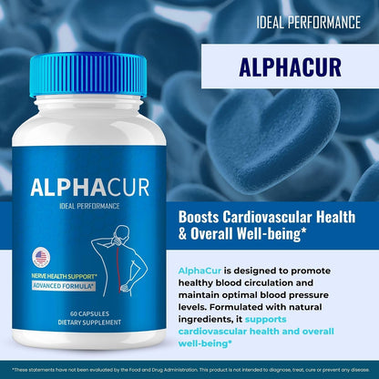 AlphaCur Advanced Formula Capsules – Maximum Strength Nerve Support Supplement