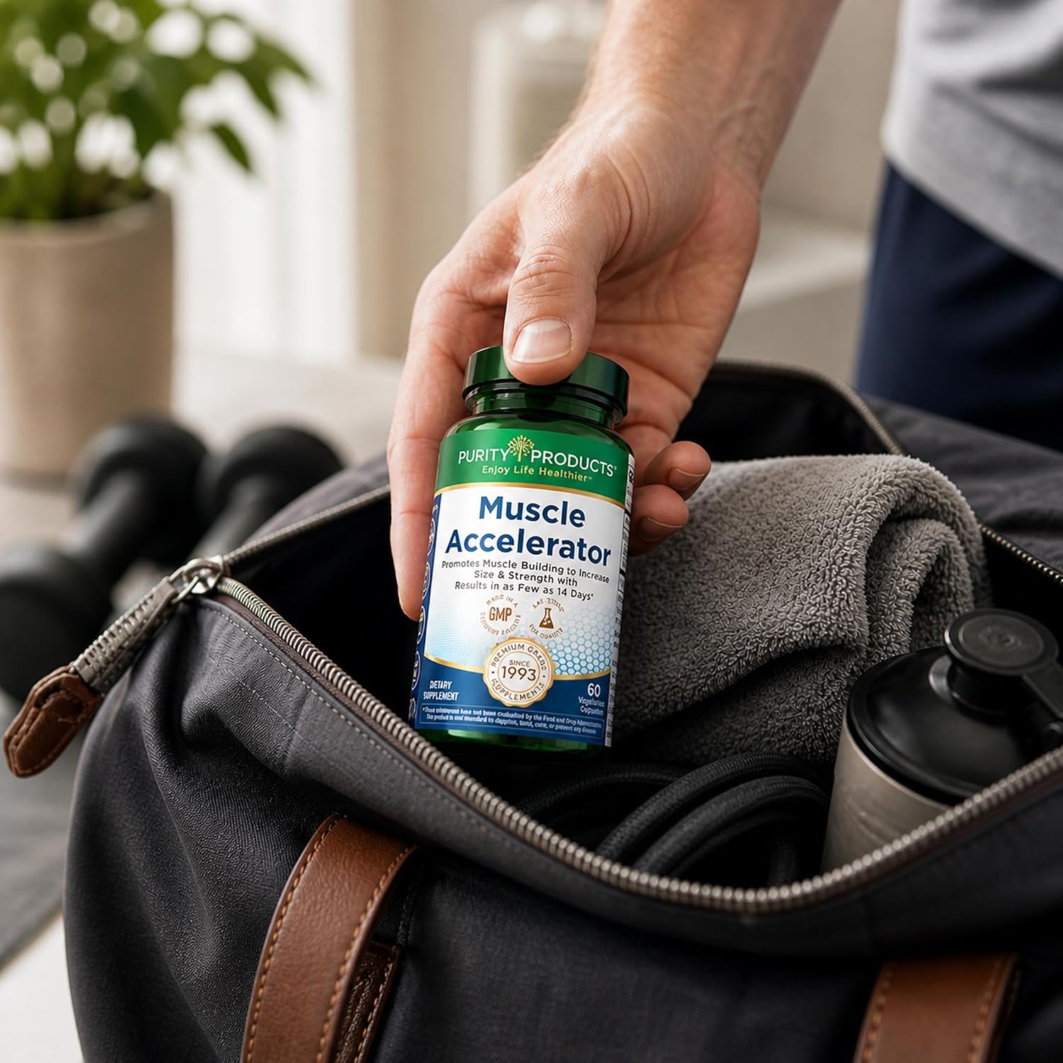 Purity Products Muscle Accelerator 650 mg – Patent-Protected Herbal Blend for Strength, Stamina & Muscle Growth - görsel 7