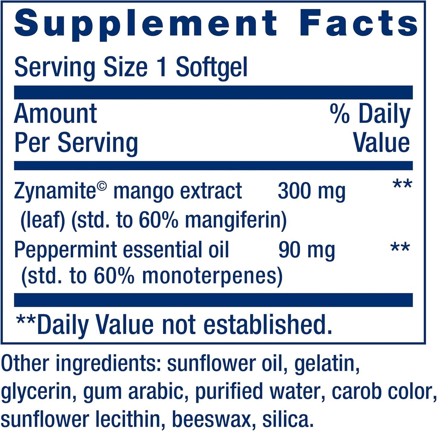 Life Extension Brain Fog Relief, Mango Leaf Extract, Standardised Peppermint Oil, Nootropic Supplement for Clarity and Focus, Fast-Acting, Caffeine-Free, Gluten-free, Non-GMO, 30 Softgels - görsel 3