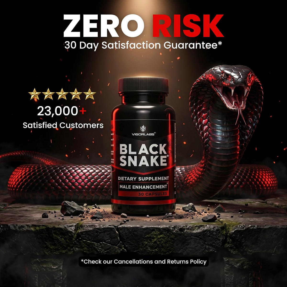 Vigour Labs Black Snake Male Enhancement Capsules - 30 Capsules - görsel 8