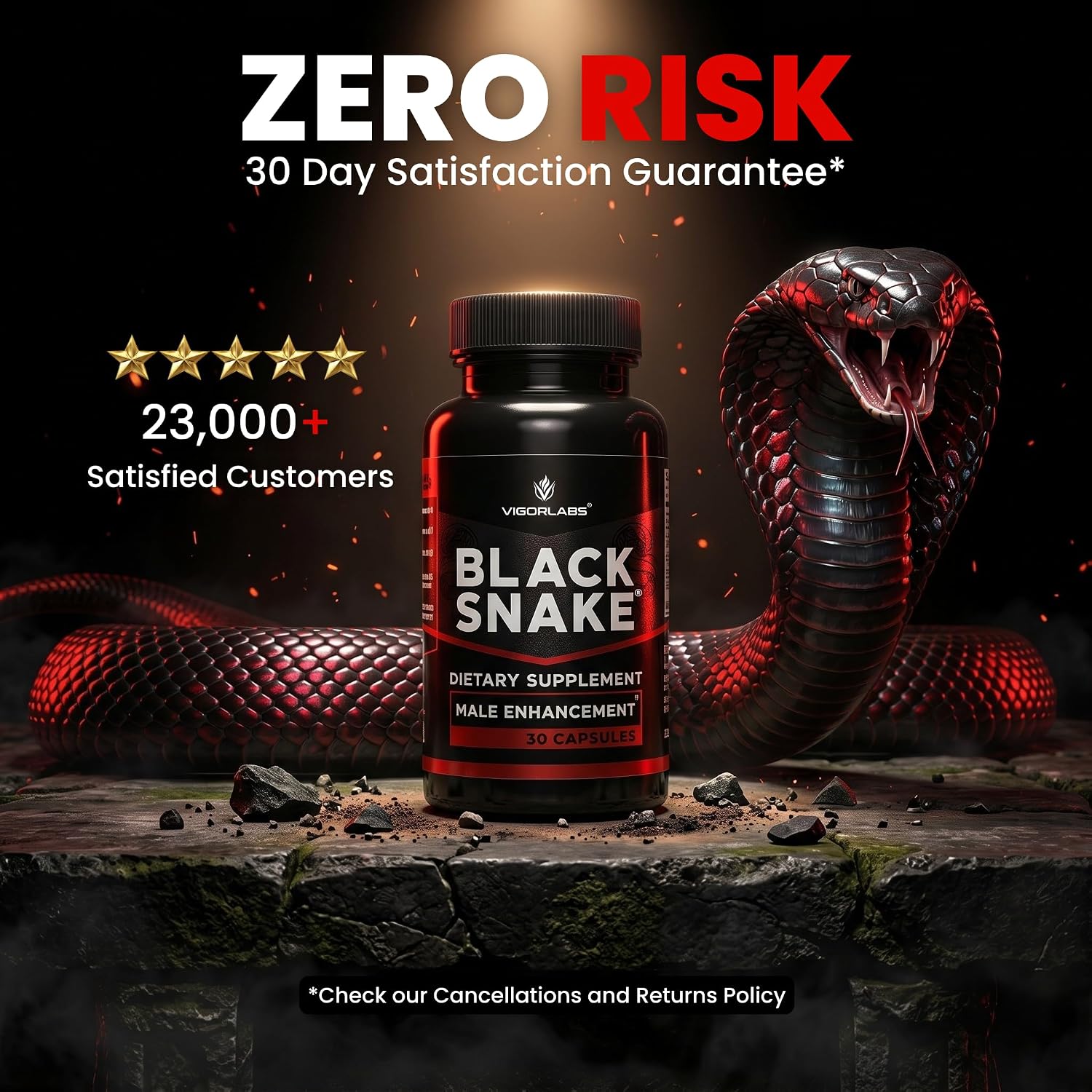 Vigour Labs Black Snake Male Enhancement Capsules - 30 Capsules - görsel 8
