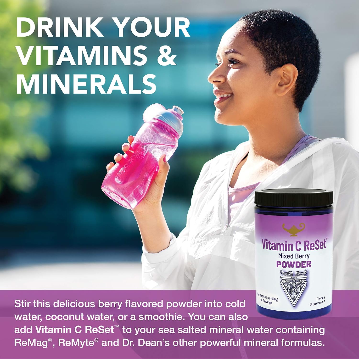 RnA ReSet ReMag & Vitamin C Reset Bundle – Liquid Magnesium Supplement (480ml) & Berry-Flavoured Vitamin C Powder (420g) - görsel 6