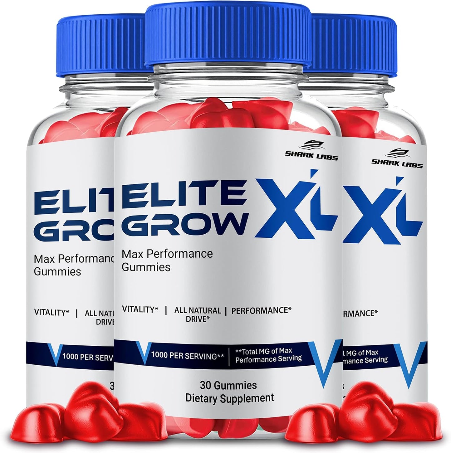 Elite Grow XL Gummies - Maximum Strength All-Natural Vitamin Gummies (3 Pack) - görsel 1