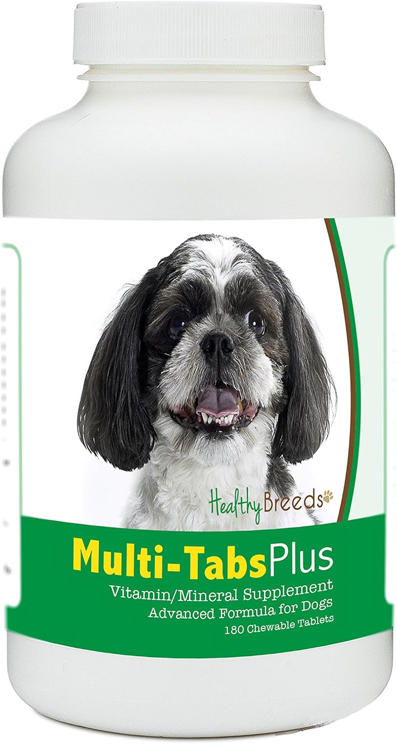 Healthy Breeds Shih-Poo Multi-Tabs Plus Chewable Tablets 180 Count - görsel 1