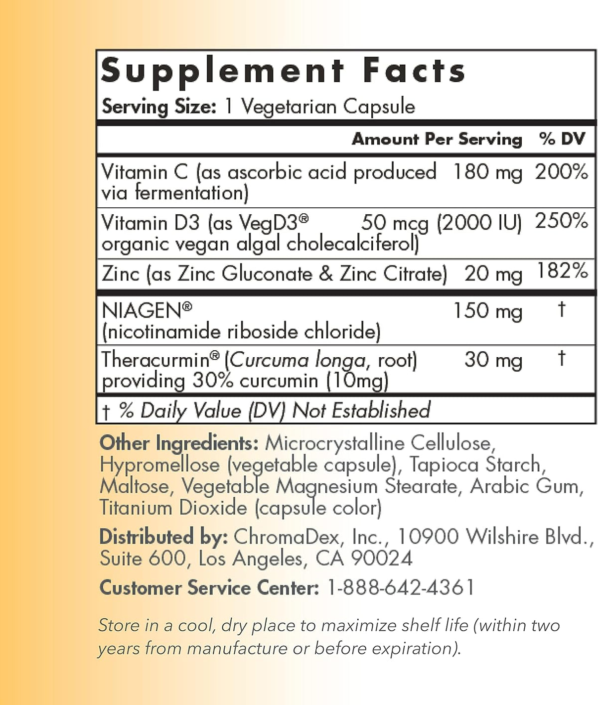 TRU NIAGEN Immune Support Supplement – Daily Defence with Niagen, Vitamin C, D3, Zinc & Theracurmin, 30ct - görsel 5