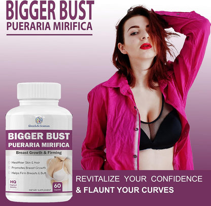 GlossiLife Sciences Breast Support Pueraria Mirifica 500mg (equiv 7500mg) 120 Capsules