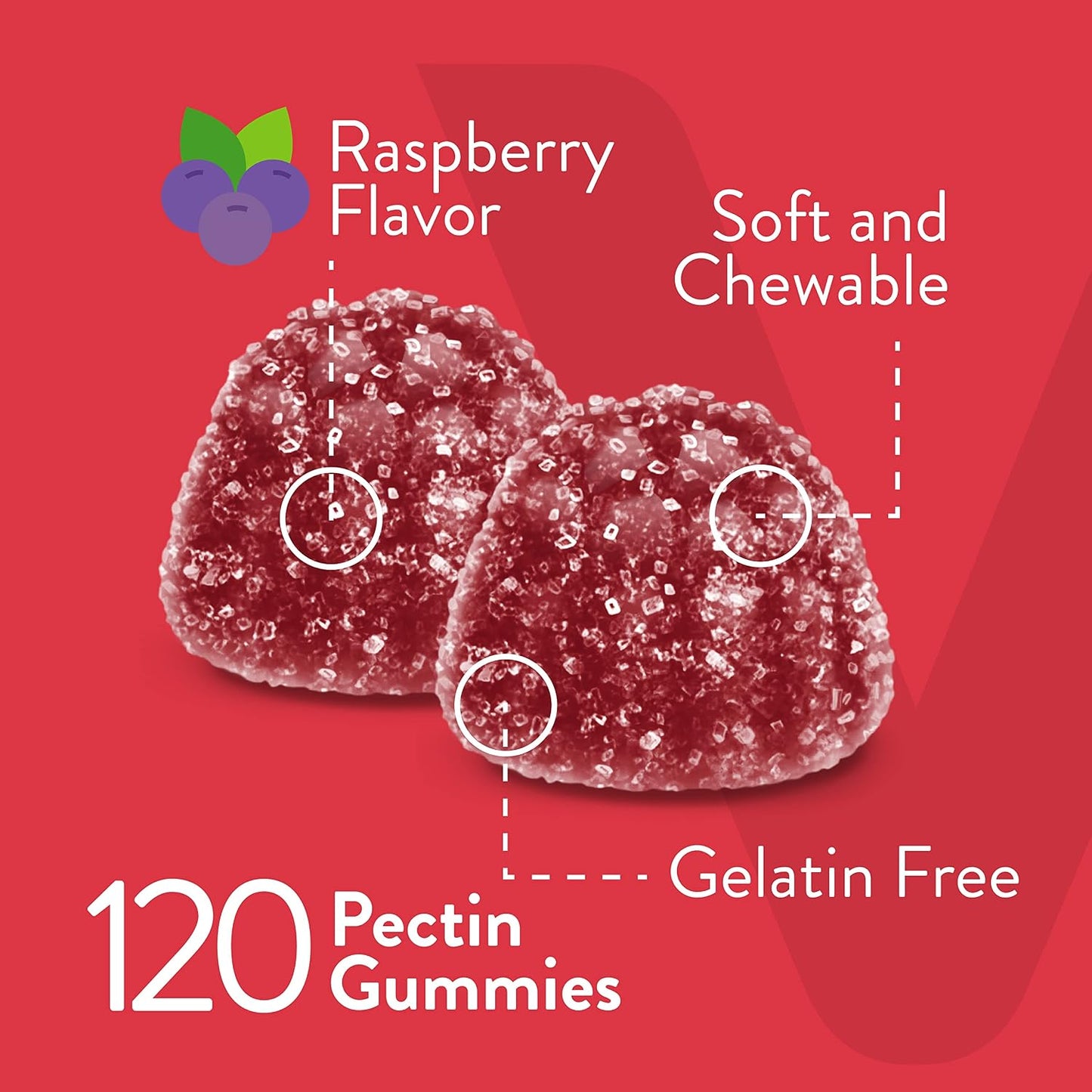 Viteey Vitamin B12 Gummies - 1000mcg - Vegan, Gluten-free, Raspberry Flavour - 120 Count - görsel 3