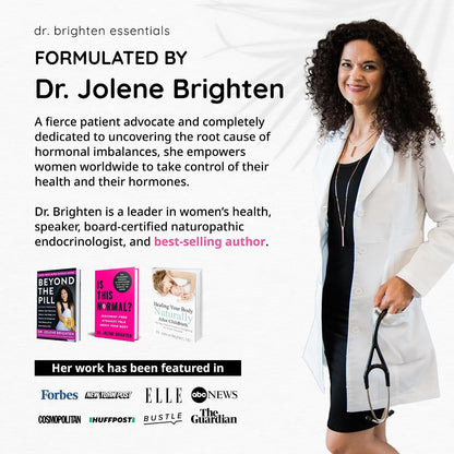Dr. Brighten Women's Probiotic - Probiotics & Prebiotics with Antioxidants for Balanced Hormones and Female Microbiome, 60 Capsules