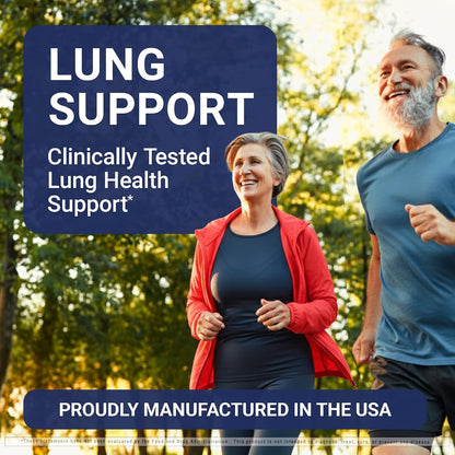 U.S. Doctors' Clinical Lung Support Food Supplement - 12 Chinese Herbs with Vitamins A, C, Magnesium & Zinc - Respiratory & Immune Health - Non-GM, Gluten-free - 60 Capsules