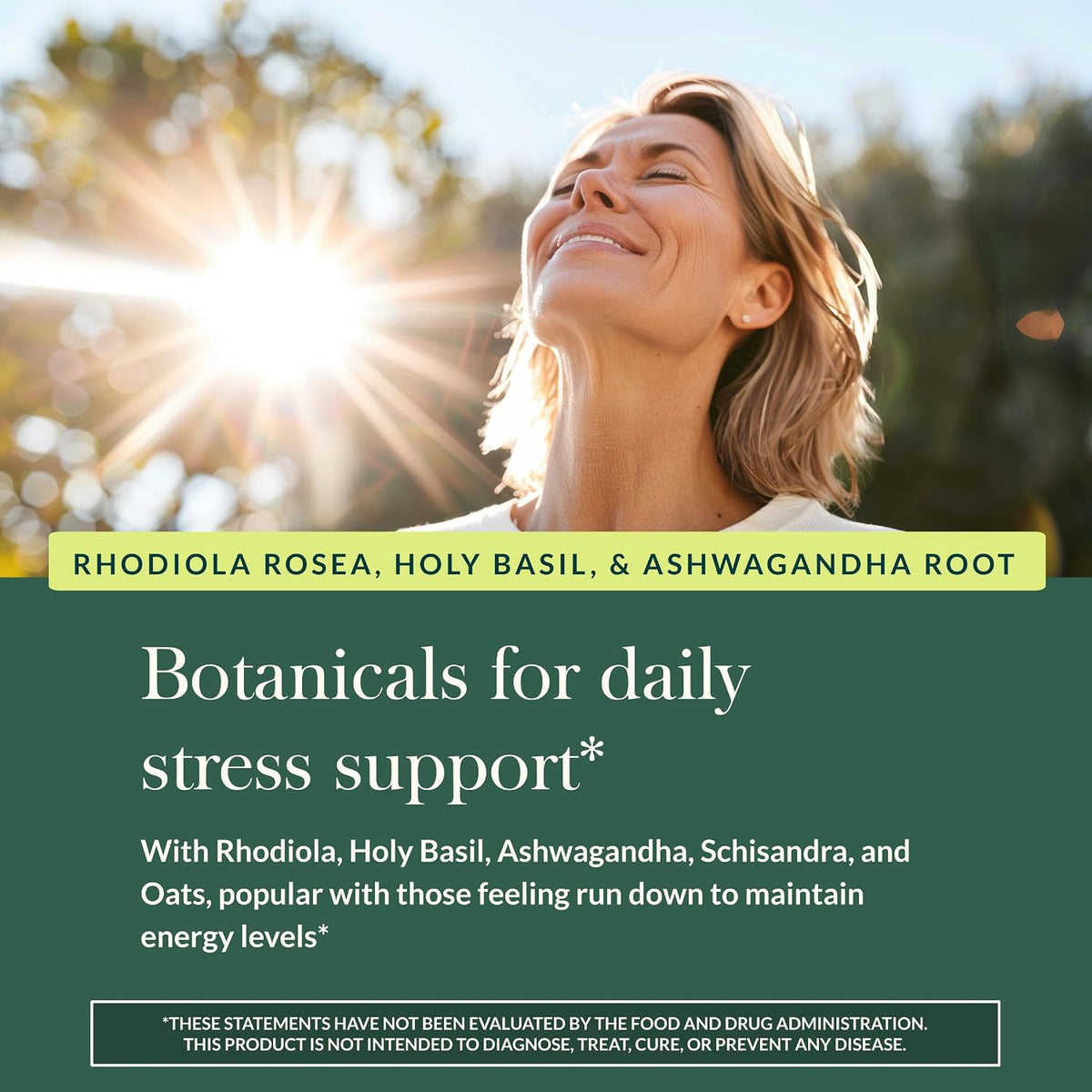 Gaia Herbs Stress Response - Adaptogen Blend with Rhodiola, Holy Basil & Ashwagandha - 30 Vegan Liquid Phyto-Caps - görsel 5