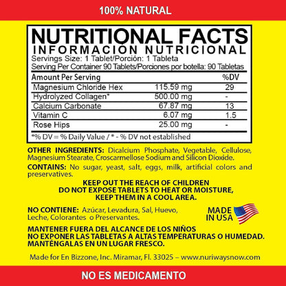Suplemagic Magnesium Chloride and Hydrolysed Collagen Supplement