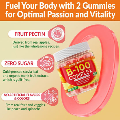 NEVISS Super Vitamin B Complex Gummies - Methylated B Complex (Pack of 2)