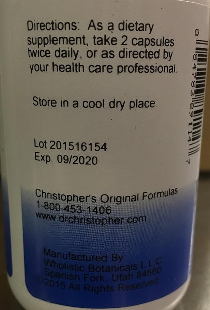 Christopher's Original Formulae Female Tonic Formula, 100 Count