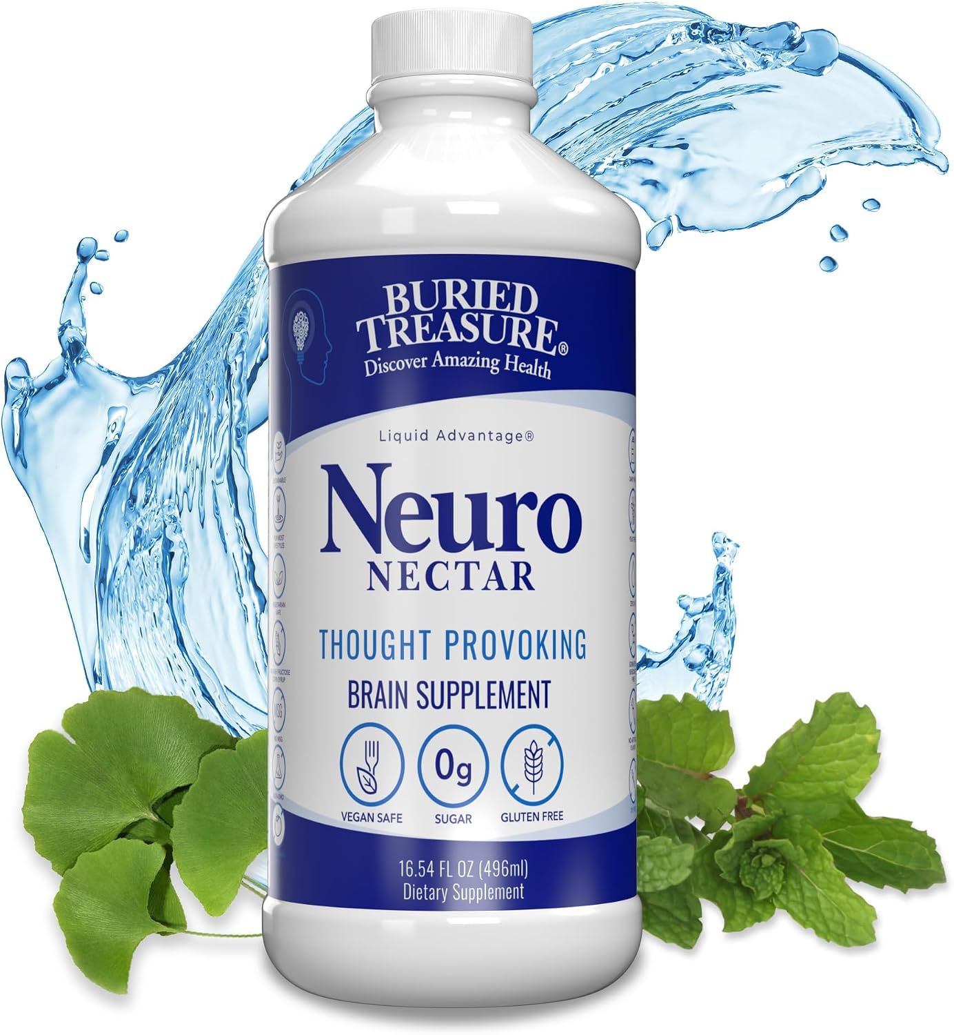 Buried Treasure Neuro Nectar Memory and Mental Focus Supplement 16 oz - görsel 1
