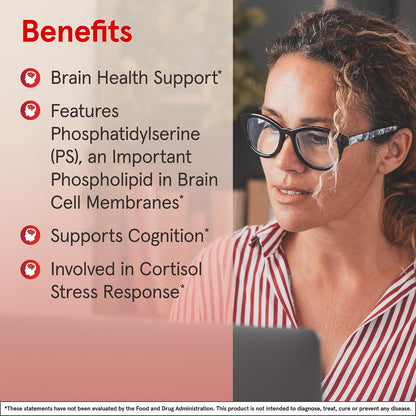 Jarrow Formulae PS100 Phosphatidylserine 100 mg, 60 Softgels