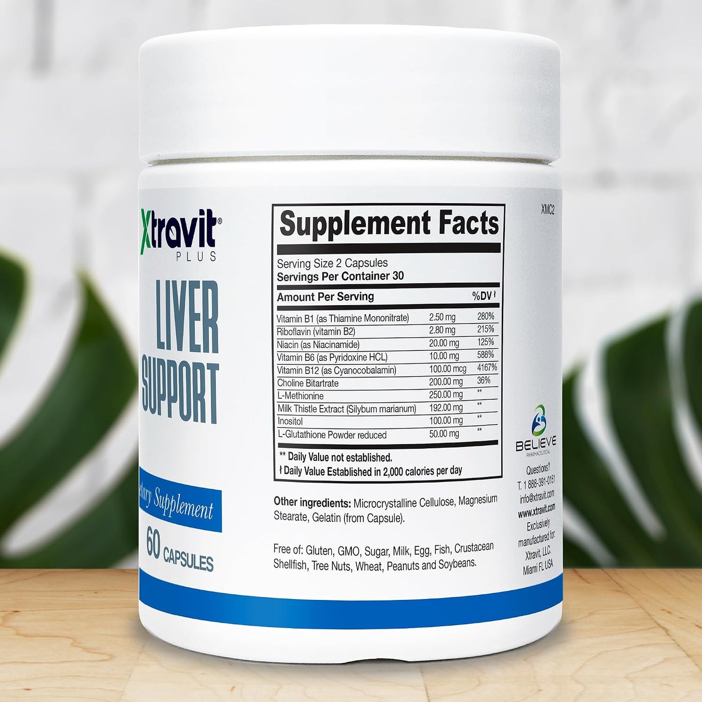 Xtravit Liver Support Supplement – Natural Detox Formula for Men & Women, 60 Capsules - görsel 2