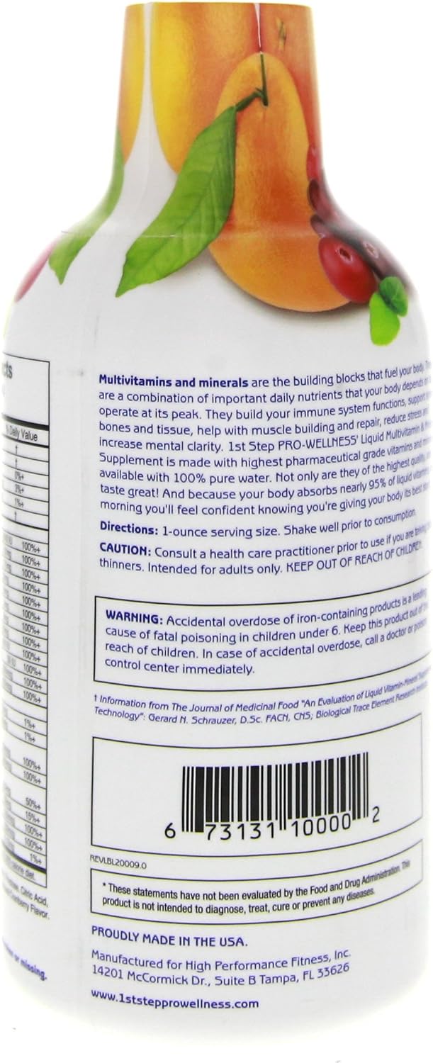 1st Step Pro-Wellness Liquid Multi-Vitamin and Mineral Food Supplement, Citrus Burst, 473 ml (Pack of 2) - görsel 5