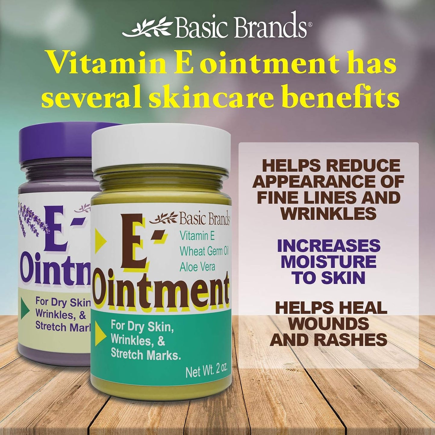 Basic Organics Vitamin E Ointment - Original, 56 g (Pack of 3) - görsel 3