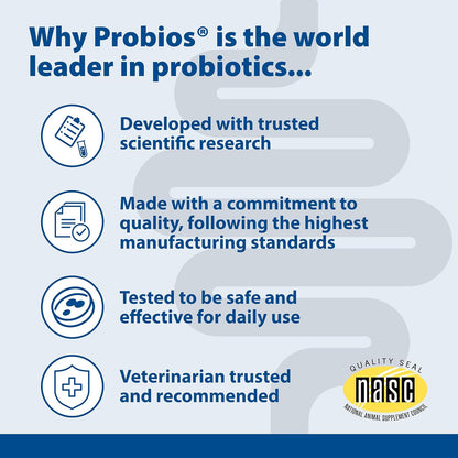 Probios for Dogs Soft Chews - Daily Probiotic Supplement for Gut Health, Digestion & Immune Support - Chicken Liver Flavour - 120 Chews