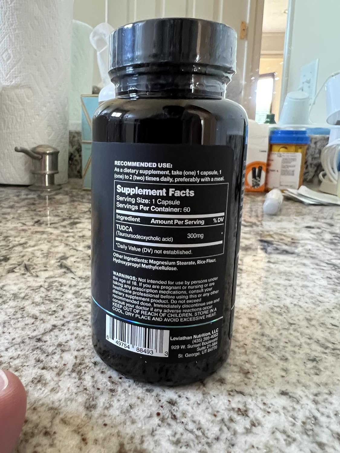 Leviathan Nutrition TUDCA Bile Salts 300mg - 60 Capsules - görsel 3