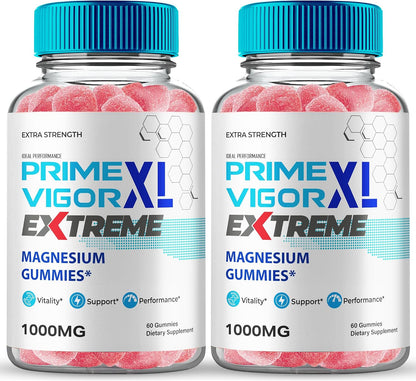 Prime Vigour XL Extreme Gummies, PrimeVigor XL Extreme Supplement Gummies - Extra Strength Performance All Natural Supports, PrimeVigorXL Reviews (2 Pack)