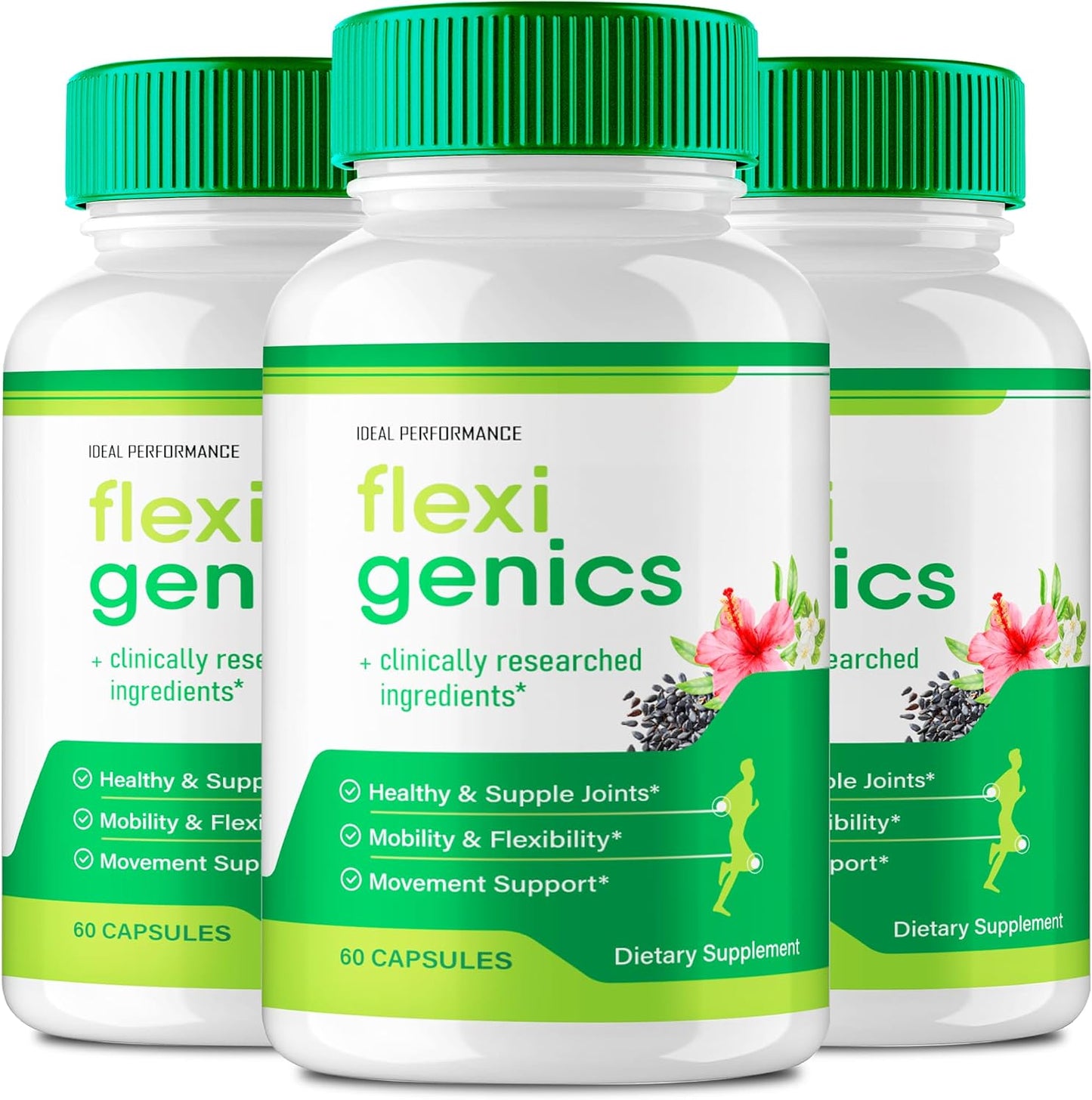 Flexigenics Capsules, Maximum Strength All Natural Formula (3 Pack) - görsel 1